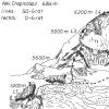 Besteigungsroute des Chopicalqui während der NaturFreunde-Anden-Expedition 1971